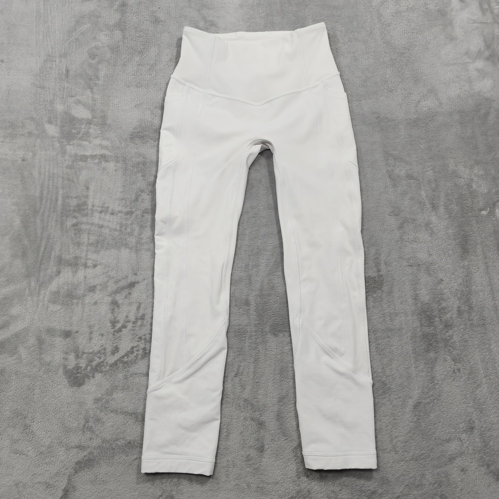 Lululemon All The Right Places Crop II *23" Womens 4 White Leggings Workout Gym